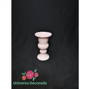 Vaso cerâmica redondo Rosa P