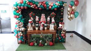 Mesa decorada Natal
