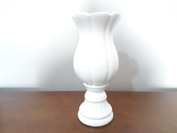 Vaso Ceramica Branca Bojudo G
