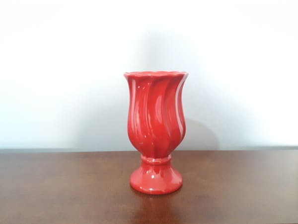 Vaso Ceramica Vermelha M