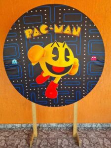 Aluguel Painel Sublimado 3D Pac-Man