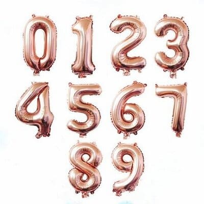 Balão Metalizado Numero Prata Rose Gold caneca-personalizada-tottenham-premier-league