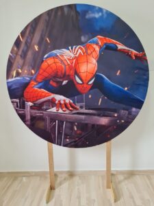 Painel Redondo 1,50m de Diametro Homem Aranha (3)
