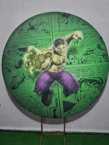 Painel Redondo 1,50m de Diametro Hulk