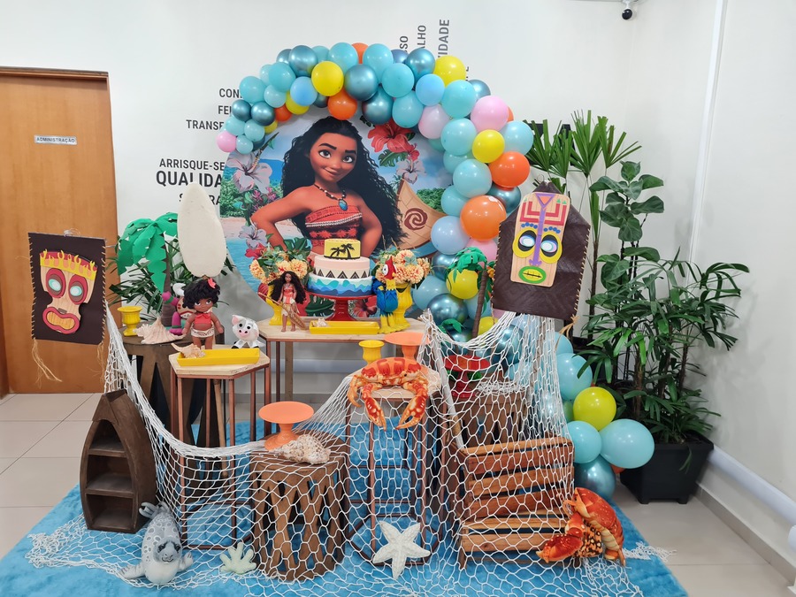 Decorao moana baby luxo 1 ano