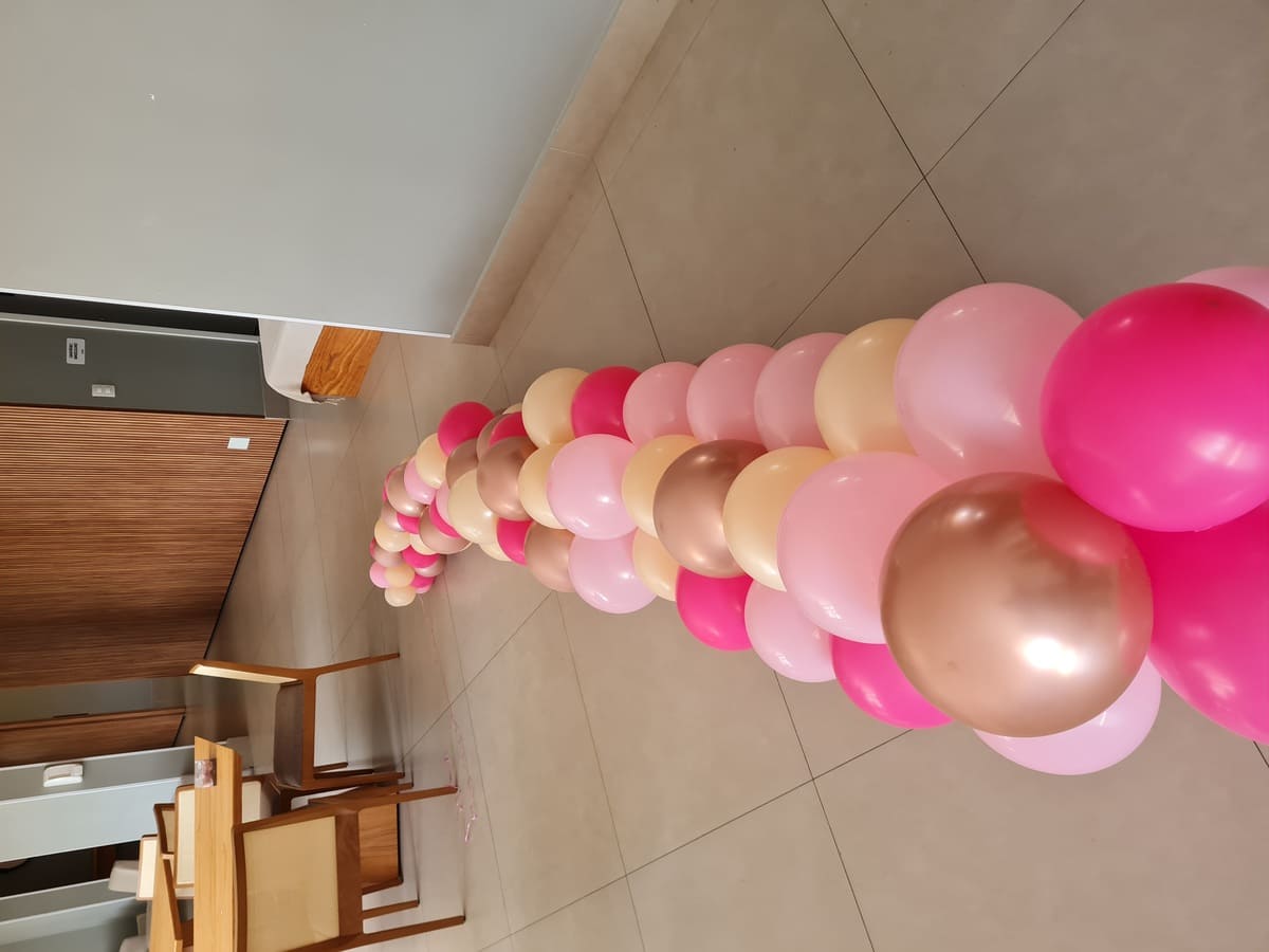 Arco de Balões Desconstruido Tons de Rosa (2)