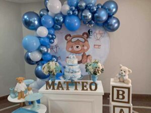 Mini Table Chá de Bebe Ursinho Baloeiro