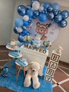 Mini Table Chá de Bebe Ursinho Baloeiro