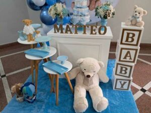 Mini Table Chá de Bebe Ursinho Baloeiro