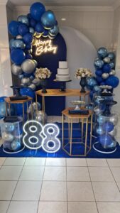 Mini Table Aniversário Azul