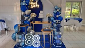 Mini Table Aniversário Azul