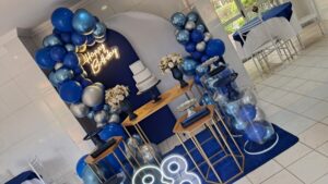 Mini Table Aniversário Azul