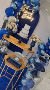 Mini Table Aniversário Azul