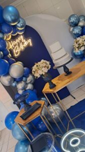 Mini Table Aniversário Azul