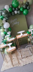 Mini Table 30 anos verde eucalipto