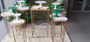 Mini Table 30 anos verde eucalipto