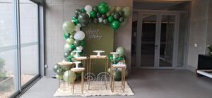 Mini Table 30 anos verde eucalipto