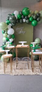 Mini Table 30 anos verde eucalipto