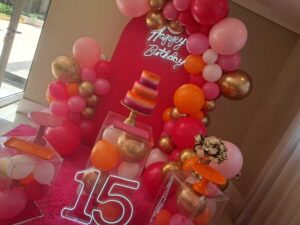 Mini Table 15 Anos Pink