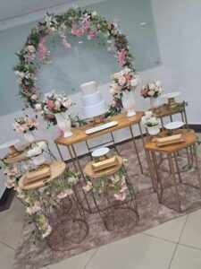 Mesa Decorada Floral Aniversario