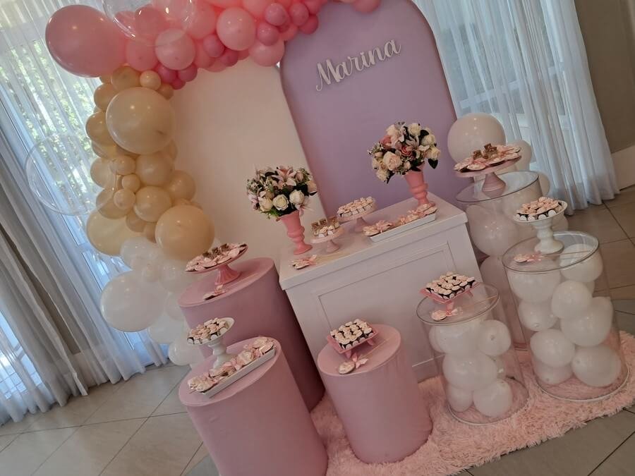 Mini-Table_Cha-de-bebe-Rosa-e-Lilas_Luxo Mini-Table_Cha-de-bebe-Rosa-e-Lilas_Luxo