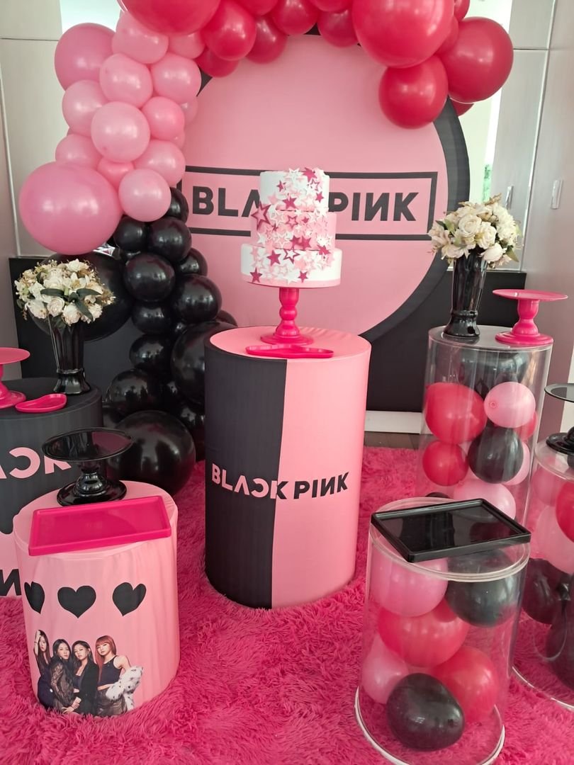 Mini-Table_Black-Pink_Luxo Mini-Table_Black-Pink_Luxo