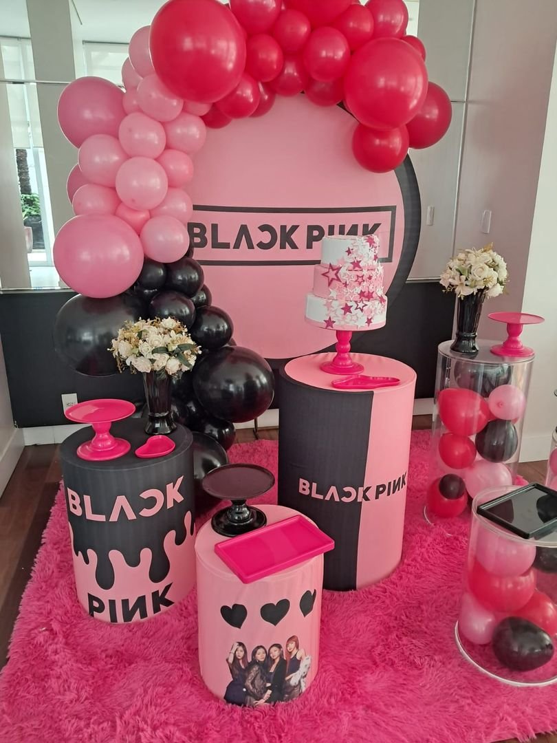 Mini-Table_Black-Pink_Luxo Mini-Table_Black-Pink_Luxo